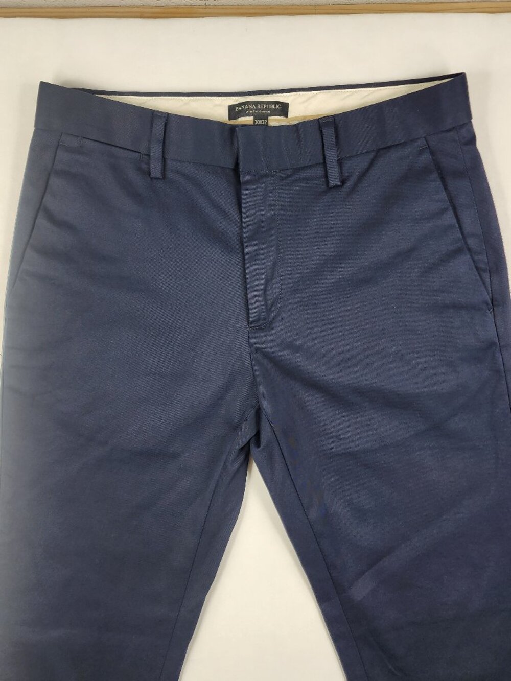 Banana Republic Mens 30x32 Navy Blue Aiden Chino Performance Comfort Pants EX